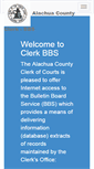 Mobile Screenshot of clerk-bbs.alachuaclerk.org